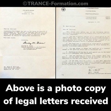 Legal letters received while exposing MK Ultra mind control operations