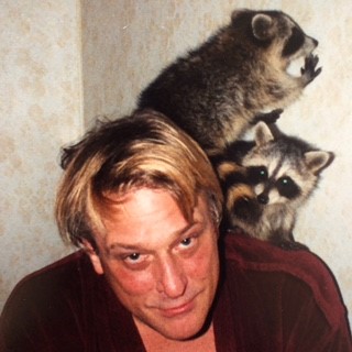 Mark with Raccoons